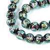 Handmade Foil Glass Beads Strands FOIL-N029-05C-3
