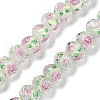 Handmade Foil Lampwork Beads Strands FOIL-S136-001I-1