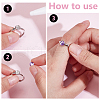 BENECREAT 1Pc 925 Sterling Silver Adjustable Ring Components STER-BC0002-66P-01-4