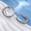 Brass Hoop Earrings EJEW-R025-31P-2