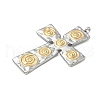 304 Stainless Steel Pendants STAS-R164-02GP-2