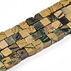 Natural Verdite Stone Beads Strands G-T140-47A-4