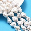 Natural Nucleated Pear Beads Strands PEAR-B004-15N-05A-01-1