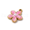 304 Stainless Steel Enamel Charms STAS-D361-01G-02-2