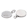 201 Stainless Steel Pendants STAS-N095-038P-2