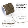 Brass Coated Iron Flat Cable Chains CH-TAC0007-02AB-13