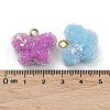 Druzy Resin Pendants RESI-M034-03-3