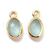 Eco-Friendly Brass with Glass Pendants KK-K268-01M-2