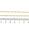 Brassl Twisted Bar Link Chain Necklaces for Men Women NJEW-G160-15G-3
