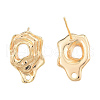 Brass Stud Earring Findings KK-N231-415-1