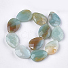 Natural Flower Amazonite Beads Strands G-S354-01-2