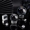 Fingerinspire 3Pcs 3 Style Glass Crystal Sphere Display Stand DJEW-FG0001-29-5