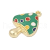 Alloy Enamel Pendants PALLOY-V003-04G-03-2