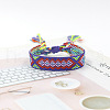 Polyester Braided Rhombus Pattern Cord Bracelet FIND-PW0013-004A-06-1