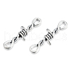 Tibetan Style Alloy Connector Charms TIBE-N011-059-2