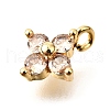 Brass Micro Pave Cubic Zirconia Pendants KK-D356-07I-G-2