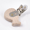 Beech Wood Baby Pacifier Holder Clips WOOD-T015-07-3