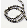 Natural Pyrite Bead Strand G-G680-10-1