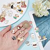 SUNNYCLUE 32Pcs 16 Style Alloy Enamel Pendants ENAM-SC0002-91-3