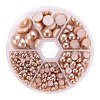1Box ABS Plastic Imitation Pearl Dome Cabochons SACR-PH0001-49-1