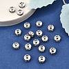 Brass Grade A Rhinestone Spacer Beads RB-A014-Z8mm-12S-2
