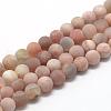 Natural Sunstone Beads Strands G-R446-4mm-36-1