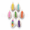 Cowrie Shell Pendants SHEL-S276-140-1
