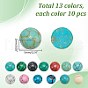GOMAKERER 130Pcs 13 Styles Gemstone Cabochons G-GO0001-70-2
