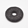 Natural Lava Rock Disc Big Pendants G-M203-04-1