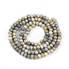 Faceted Electroplated Glass Beads Strands X-GLAA-C023-02-C11-A-2