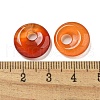 Natural Red Agate Donut/Pi Disc Charms X-G-G142-02P-3