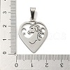 Non-Tarnish 304 Stainless Steel Pendants STAS-H184-07P-3
