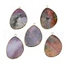 Natural Indian Agate Pendants G-K347-02G-08-1