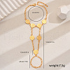 Elegant Middle Eastern Style Brass Finger Ring Bracelets for Women MD7031-2