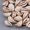 Electroplate Cowrie Shell Pendants SSHEL-S261-11-1