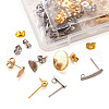 304 Stainless Steel Stud Earring Findings STAS-TA0004-38-5