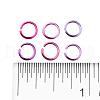 6 Colors Aluminum Wire Open Jump Rings ALUM-X0001-01C-3