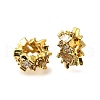 Column Brass Micro Pave Cubic Zirconia Spacer Beads KK-L230-05G-1