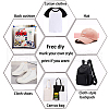 6 Styles Pet Film with Hot Melt Adhesive Heat Transfer Film DIY-WH0230-012-4