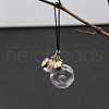 Transparent Glass Wishing Bottle Pendants Decoration PW-WG7697A-10-1