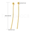 Brass Ball Head pins X-KK-R020-06G-2