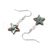 Natural Abalone Shell/Paua Shell Dangle Earring EJEW-JE05916-01-4