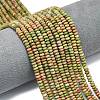 Natural Unakite Beads Strands G-P575-A12-4x2mm-01-1