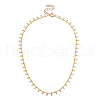 Brass Curb Chain Necklaces NJEW-JN03070-01-1