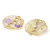 Rack Plating Alloy Enamel Pendants FIND-Q099-06G-01-2