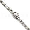 201 Stainless Steel Necklace NJEW-Q336-01Z-P-5