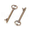 Tibetan Style Zinc Alloy Key Big Pendants X-EA11911Y-AB-2