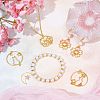 SUNNYCLUE 32Pcs 8 Styles Zinc Alloy Kitten Open Back Bezel Pendants PALLOY-SC0003-53G-5