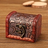 Retro Engraved Wood Jewelry Storage Treasure Boxs with Clasps PW-WG63114-01-1