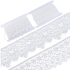 Gorgecraft 6 Yards 2 Styles Polyester Flower Lace Trim Ribbon OCOR-GF0003-36-1